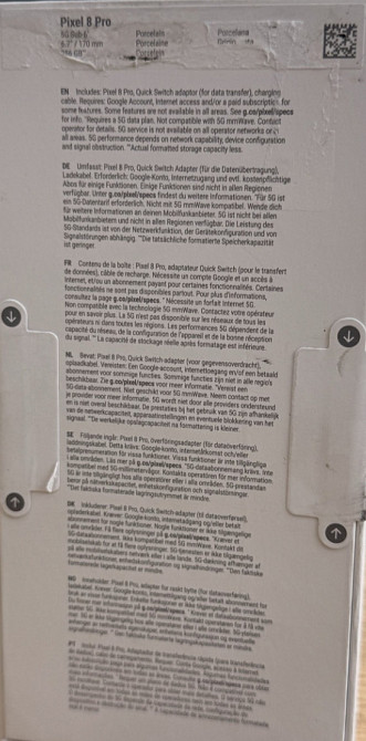 Телефон Google Pixel 8 Pro 256Gb. Porcelain. Харків - фото 1