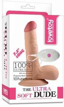 Реалистичный вибратор - The Ultra Soft Dude Vibrating 7.5