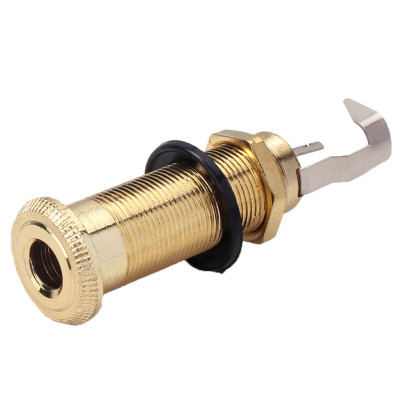 Вихідний роз'єм для гітари Paxphil Cylinder Flush Mount Jack (Gold) (LJ-20/2P GD) Вінниця - фото 1