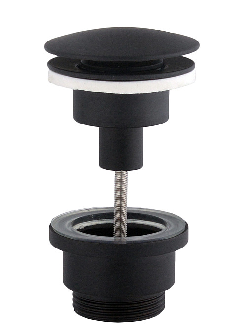 HG15-04A-10-BR-(BB)-Click-clack--Донний клапан  ЛАТУНЬ ,Універсальний, Чорний мат (Box Globus Lux) Тернополь - изображение 2