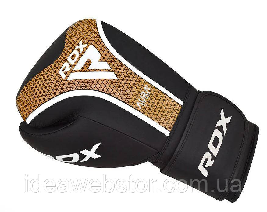 Боксерские перчатки RDX T17 Aura Black Gold 12 унций тренировочные для бокса спарринга и работы на мешке 12 унций Киев - изображение 7
