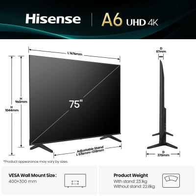 Телевізор Hisense 75A6Q Вінниця - фото 5