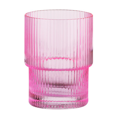 Набор стаканов Ardesto 200мл, 2шт, скло, рожевий (AR2620SPN) Винница - изображение 3