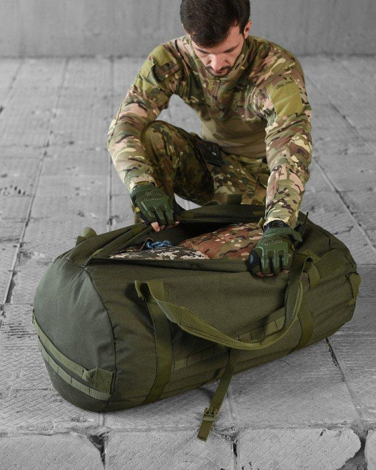 Баул кордюра 120 л олива НП4932 Одесса - изображение 3