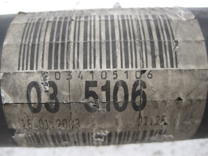 Mercedes-Benz  A2034105106 Карданний вал OM612 R5 2.7 cdi C-Class W203 CLK C209 Одеса - фото 3