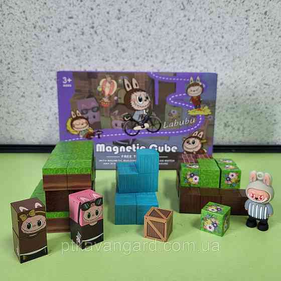 Магнітний конструктор Лабубу 76 деталей BZ 94-3 ПОДВІЙНИЙ МАГНІТ Хмельницький