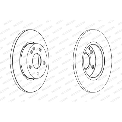 Гальмівний диск FERODO DDF1219C Вінниця - фото 1