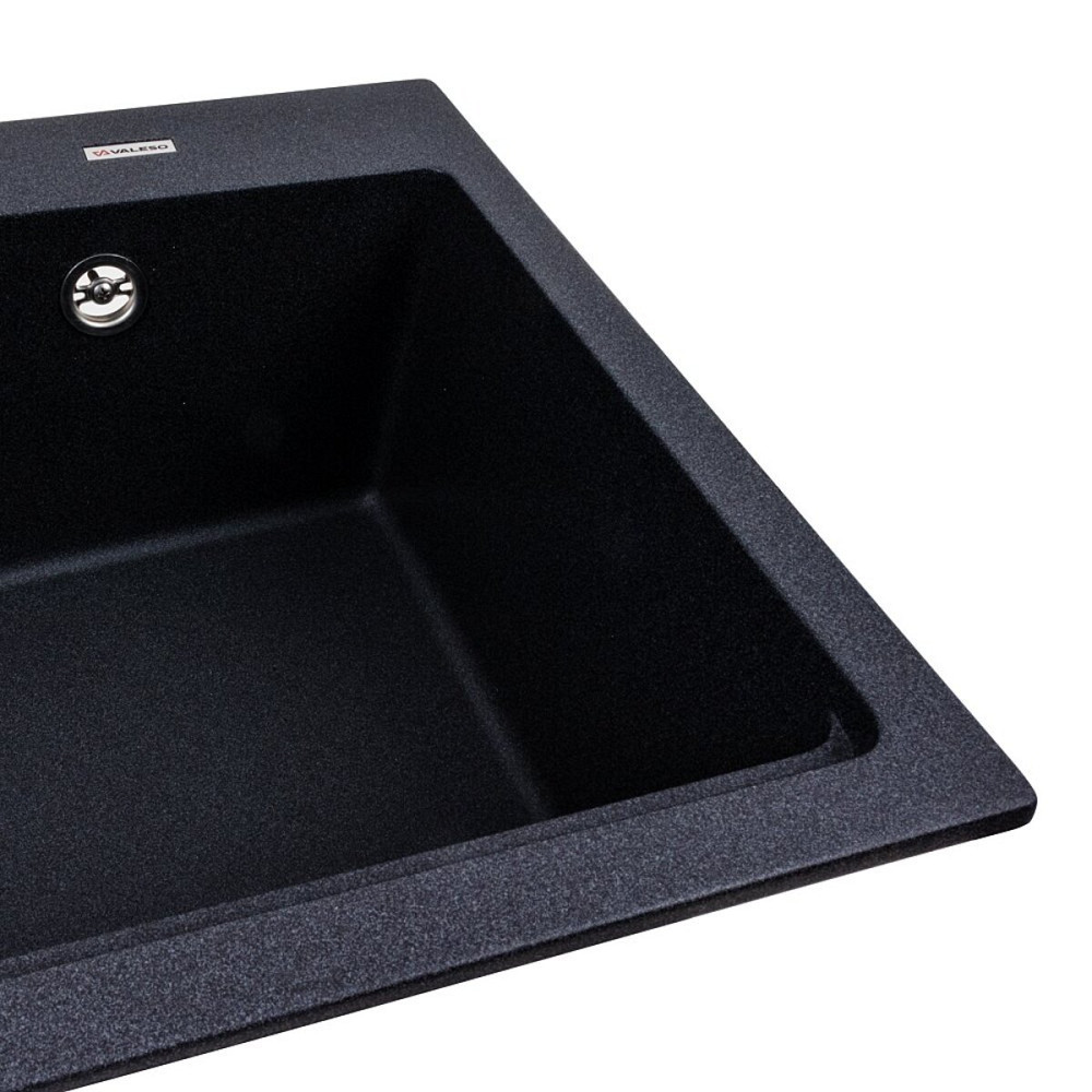 VALESO Гранітна мийка для кухні VALESO NIKA 7545 матова Карбон Киев - изображение 3