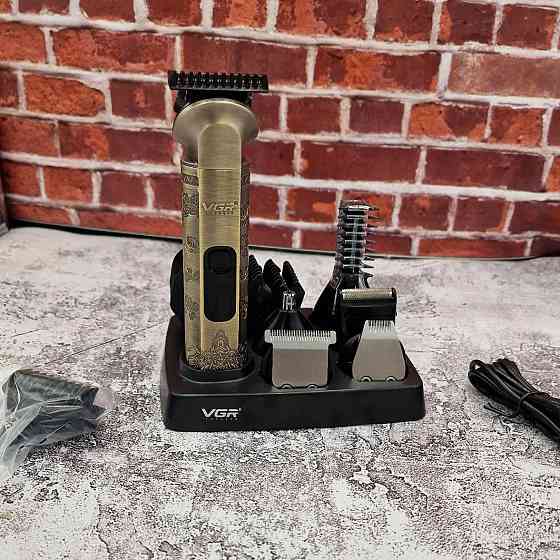 Беспроводная машинка для стрижки волос 6в1,VGR V 109 SBR Киев