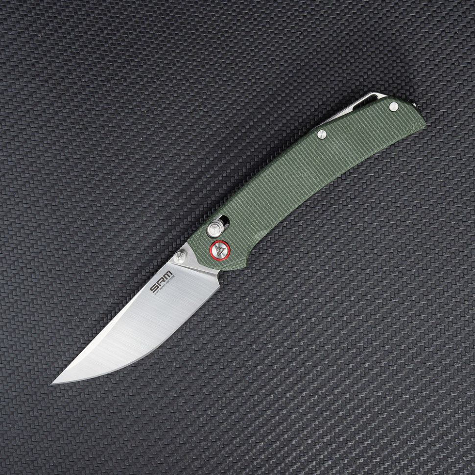 Нож складной SRM Asika 411L-MG, зеленый Киев - изображение 5