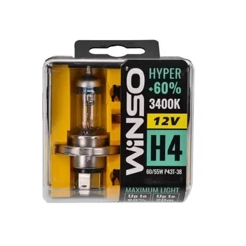Автолампы WINSO H4 HYPER +60% 12V 60/55W – ярче свет, выше безопасность, комфорт ночной езды Ковель