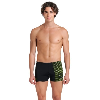 Плавки Arena Foggy Dots Swim Short 008483-506 чорний, жовтий 80 (3468337531104) Винница - изображение 1