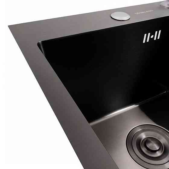 VALESO Кухонна мийка PVD чорна 40*50 VALESO Handmade (товщина 3,0/1,5) Киев