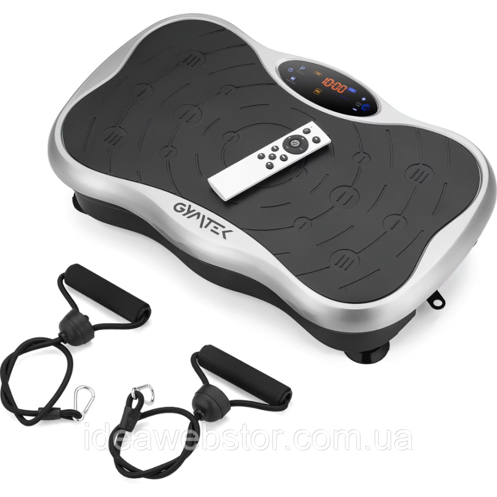 Віброплатформа Gymtek XP500 2D для дому з пультом керування й еспандерами вібротренажер для схуднення фітнесу масажу та тренувано Київ - фото 11
