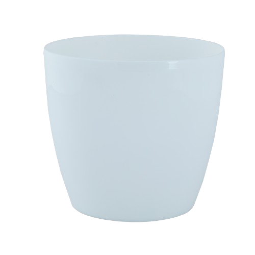 Вазон Матільда 12*11см круглий білий Алеана Житомир