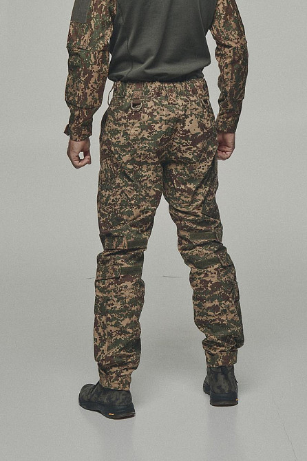 Тактичні літні штани хижак ріп-стоп, бойові польові літні штани з затяжками під колінами Львів - фото 3