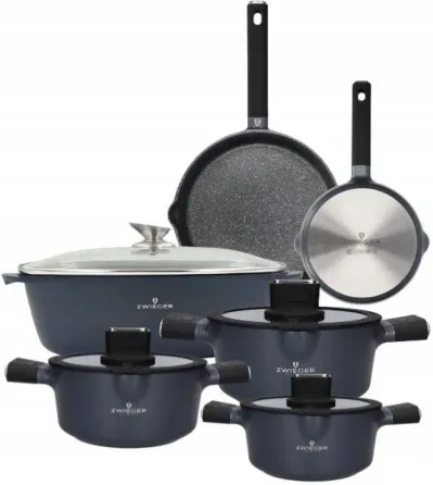 Zwieger Vesna Комплект Garnków 6el. 20/24/28cm Кришки + 2 Сковорідки Жаровня (ZVESNA43) Киев