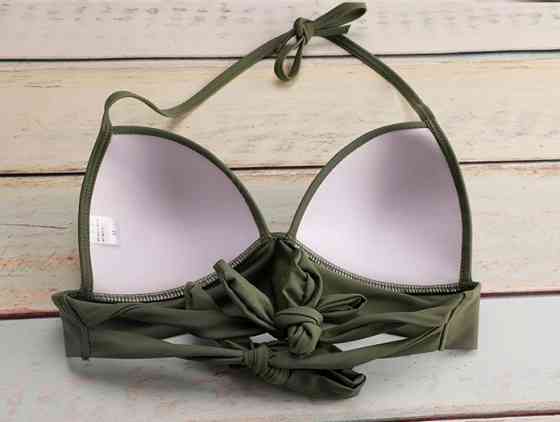 Верх для купальника з тонким поролоном хакі Київ