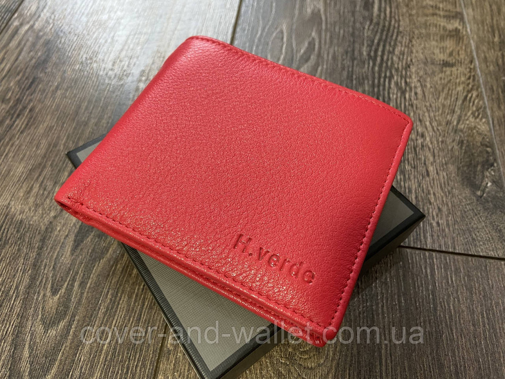 Маленький шкіряний жіночий гаманець на магнітах із затиском Helen Verde Київ - фото 8