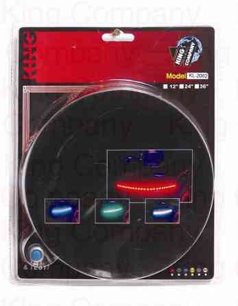 Подсветка гибкая 2062 24LEDх60см Blue/резинов.основа Винница