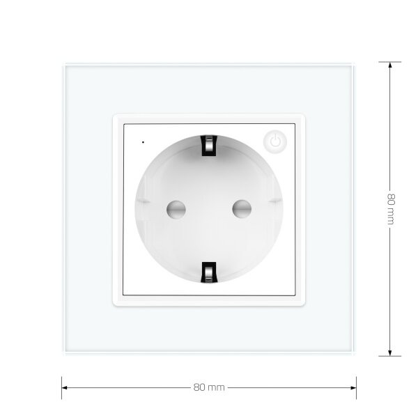 Розумна розетка ZigBee з заземленням Livolo білий (VL-FCTC16AZ-2WP) Коломия - фото 3