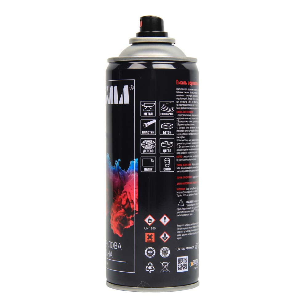 Емаль аерозольна акрилова 400 мл RAL 3009 оксидно-червоний глянець SIGMA (2736921) Київ - фото 3