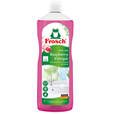 Жидкость для чистки ванн Frosch Для удаления известкового налета Малина 1 л (4009175953803) Винница - изображение 1