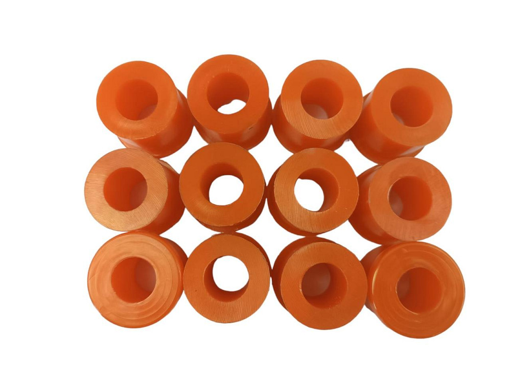 Втулка УАЗ 469, 3151 поліуретан оранжевий (к-кт 12 шт) ресори Мукачево - фото 1