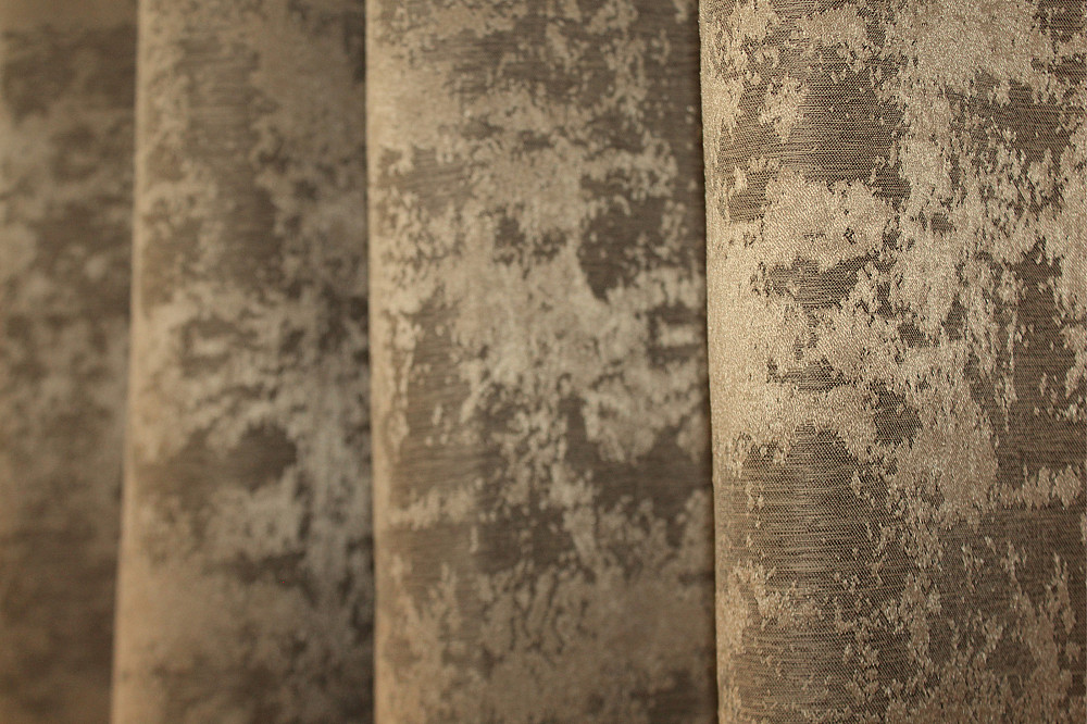 Комплект коротких штор VR-Textil Жакард Sultan YL № 1205ш Медово-золотистий 130х170 см 2 шт (35-0081) Київ - фото 7