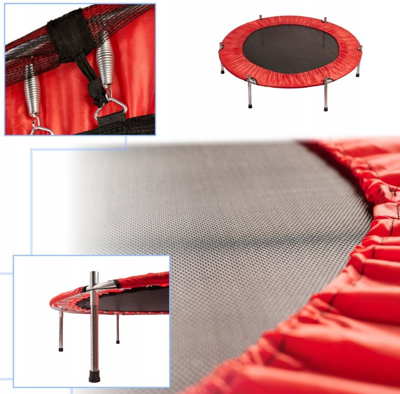 Батут манеж детский Atleto 140 см с сеткой красный KRB01 домашний для детей Киев - изображение 3