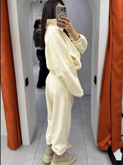 Жіночий стильний теплий флісовий костюм двійка, двосторонній фліс полар Одеса - фото 2