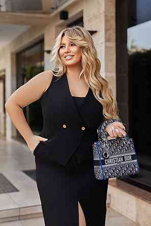 Стильний жіночий жилет "Voice" | Батал Чорний, 50-52 Київ