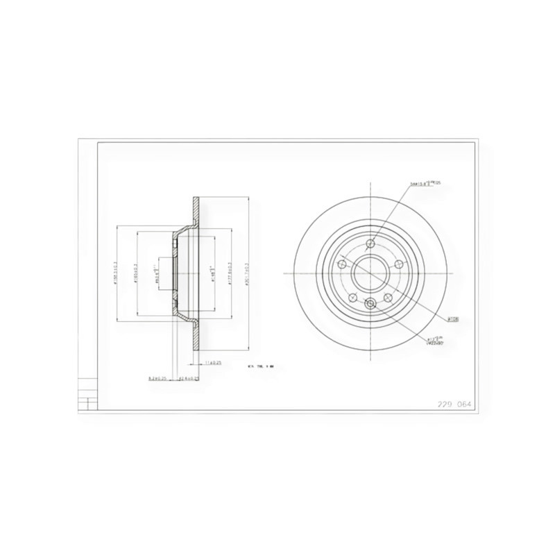 Диск Ford C-max, Focus II, Mondeo, Kuga (2007-) задній (d302x11mm) гальмівний Мукачево - фото 1