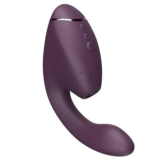 Подвійний вакуумний кліторальний стимулятор з вібрацією Womanizer Next Duo - Dark Purple Львів