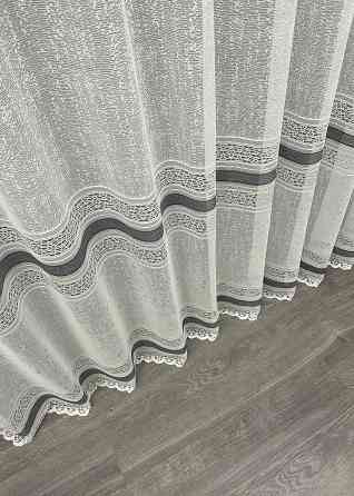 Тюль жакард, колекція "Bari" колір молочний з сірим 1551т Київ