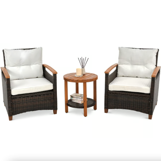 Комплект садових меблів Di Volio Arde коричневий/кремовий Київ