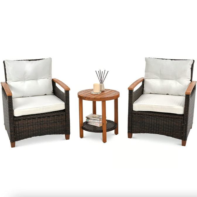 Комплект садових меблів Di Volio Arde коричневий/кремовий Киев - изображение 1