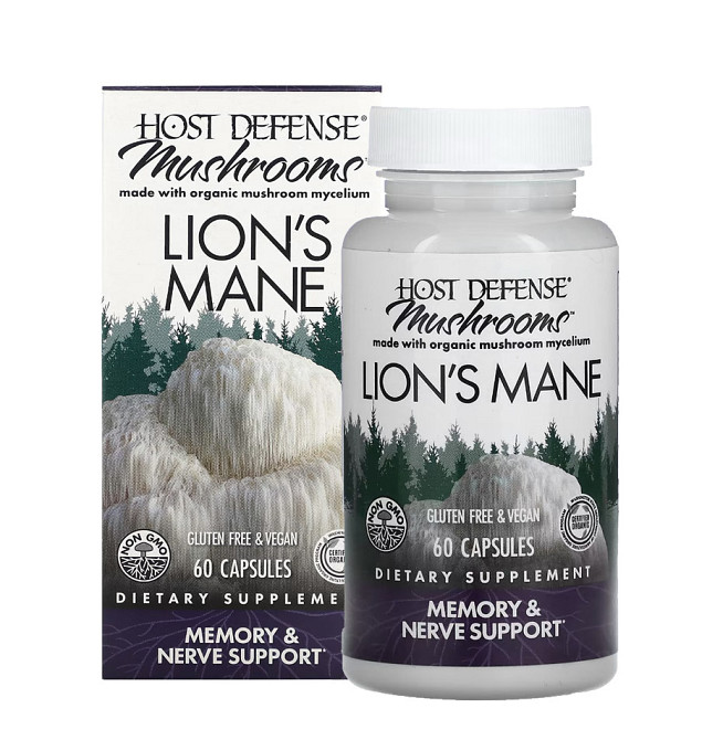 Ежовик гребенчатый (Lion's Mane) 500 мг 120 капсул Київ - фото 2