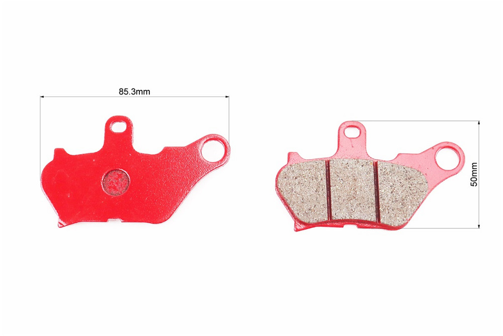 Гальмівні колодки (дискові) Yamaha MIO/EGO к-кт червоні Київ - фото 2