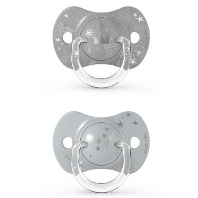 Пустышка Suavinex Волшебные истории 18 мес. 2 шт. серебряная корона (307344) Винница - изображение 1