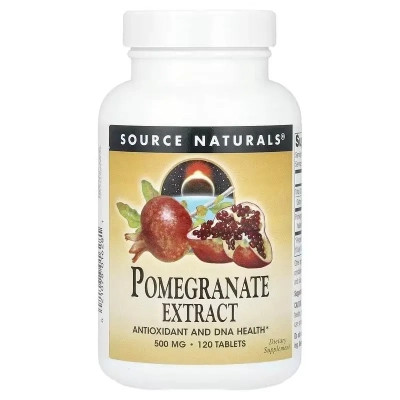 Травы Source Naturals Экстракт граната, 500 мг, Pomegranate Extract, 120 таблеток (SNS-01628) Винница - изображение 1