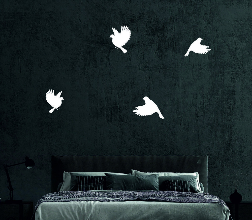 Декоративное настенное Панно «Птичка» Декор на стену(цена за 1шт) 20*14 см, Белый Киев - изображение 2