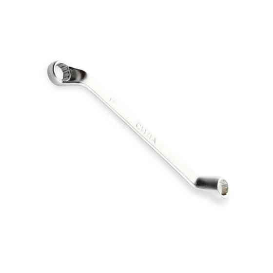 Ключ накидной изогнутый 14х17 мм CrV satine Мукачево