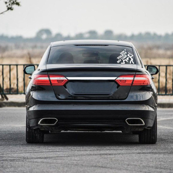 Наклейка на авто переклад Не чіпай мою машину Бела Київ - фото 5