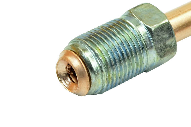 Трубка ГАЗ 3302, 3110, 24, 2410 (д.5) 20 см від трійника до лівого переднього гальма (Медь) гальмівна Мукачево - фото 1