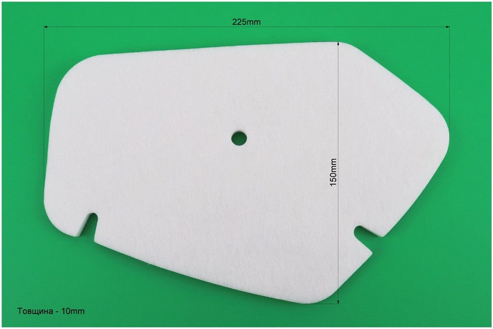 Фільтр-елемент повітряний (фібра, h10мм) Honda AF34 Київ - фото 2