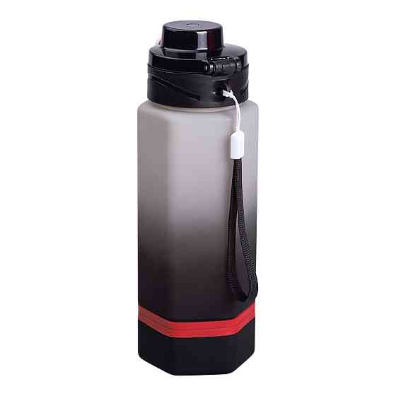 Yiwu Пляшка для води 650 мл пляшечка з поїлкою для спорту та школи 23 см Keep Going Чорна HP-14 Киев