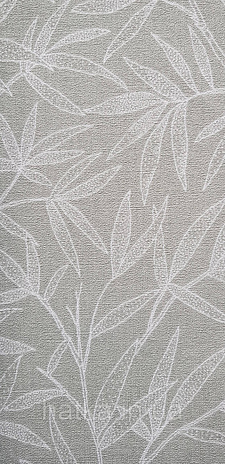 Шпалери вінілові на флізеліні метрові Rasch Novella 1,06х10 листя гілки матові білі на зеленому Київ - фото 3
