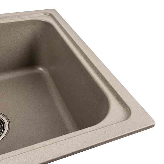 Гранітна мийка для кухні Platinum 7950 Equatoria матовий Титан Коломыя