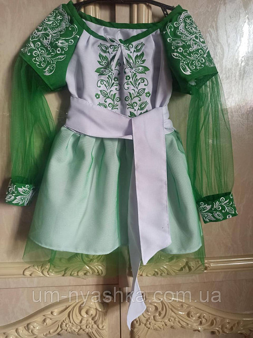 Вишиванка сукня зелена Казка Мавка Кривий Ріг - фото 7